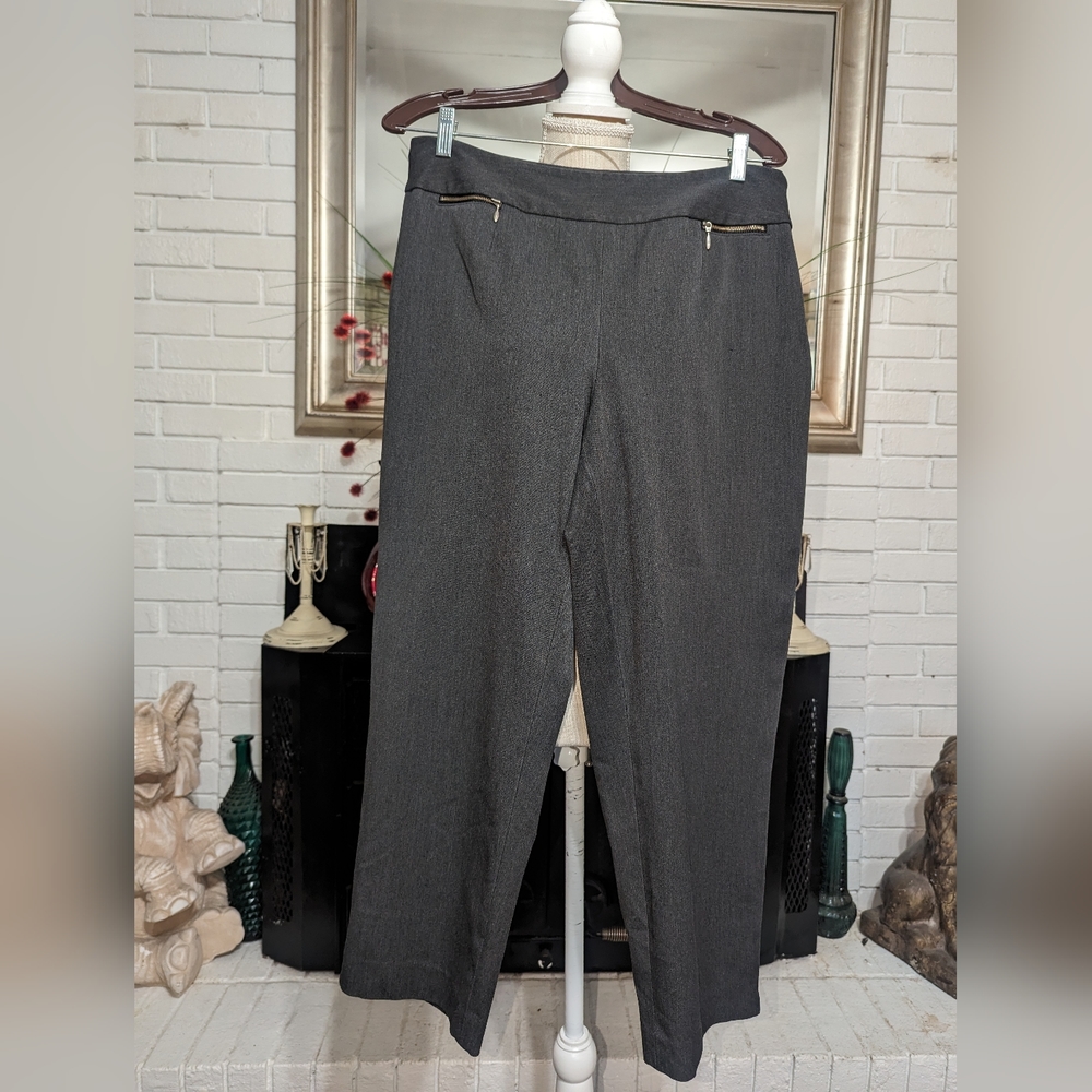 Talborts Women's Petite Charcoal Gray Trousers
